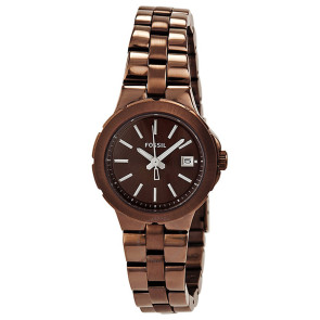 Watch strap Fossil AM4403 Stainless steel Brown